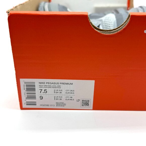 Nike Pegasus Premium Wolf Grey Shoes 7.5 Mens / 9 Womens New Running HQ2592-013 main image 5